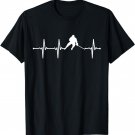 Funny Hockey Heartbeat T-Shirt For Hockey Players