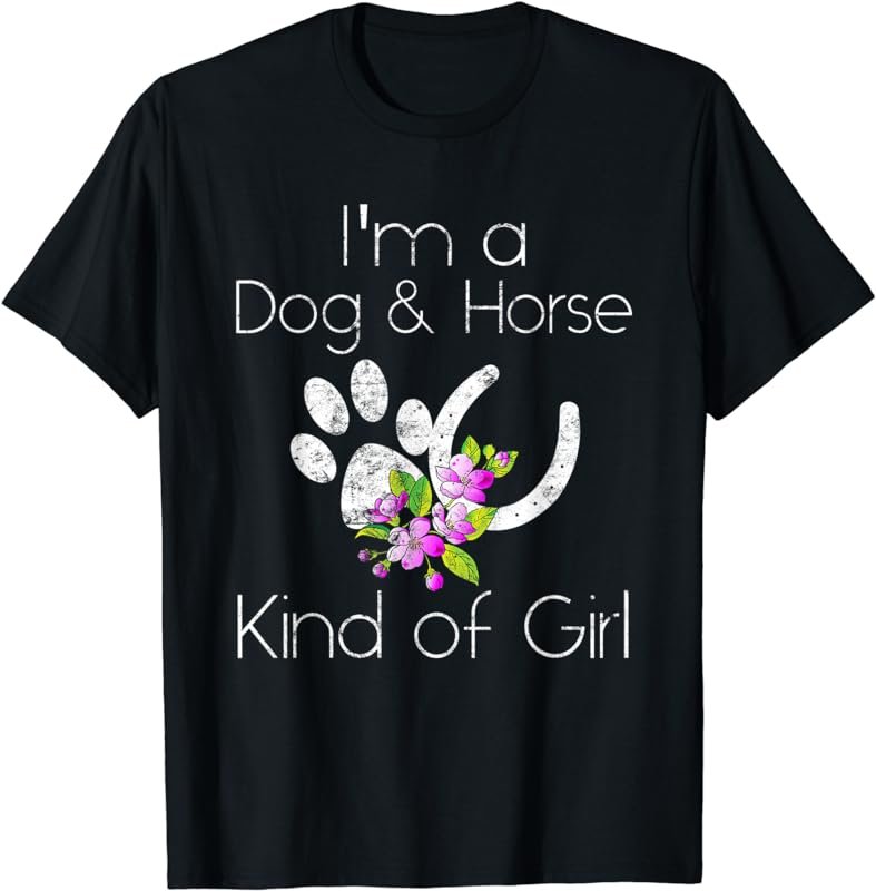 Collana Con Impronta Di Zampa E Ferro Di Cavallo – 'I'm A Dog And Horse Kind Of Girl', Acciaio Inox