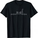 Cat Heartbeat ECG T-shirt