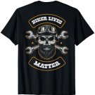 Biker Lives Matter, Motorcycle Quotes with Skull T-Shirt