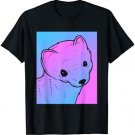 Vaporwave Stoat Aesthetic T-Shirt - Pastel Goth Weasel