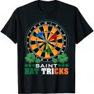 Saint Hat Tricks Darts Player Shamrock Saint Patricks Day T-Shirt
