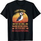 I Love Puffins Round Birds Their Babies Called Pufflings T-Shirt