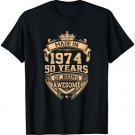 Made In 1974 50 Years Of Being Awesome 50th Birthday T-Shirt