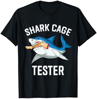 Shark cage Tester Leg Amputee Wheelchair leg amputation T-Shirt