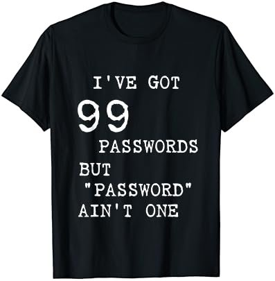 Computer Security. Cybersecurity. Weak Password Funny T-Shirt