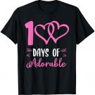 Elementary 100th Day of School - 100 Days of Adorable Quote T-Shirt