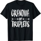Grandma Of Triplets T-Shirt New Grandmother Gift