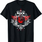 Faded 1980s Rock Roll design For Eighties Rockers Band gift T-Shirt