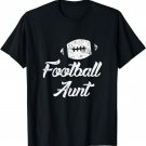 Football Aunt Shirt Cute Funny Player Fan Sports Ball Gift