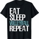 Eat Sleep Volleyball Repeat T-Shirt Great Sport Game Gift T-Shirt