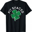 Fit Shaced Drinking Lucky Clover St. Patrick's Day Distress T-Shirt
