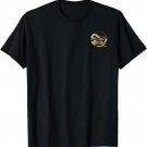 BACK & Pocket Design Tsunami Tidal Wave Circle Graphic T-Shirt