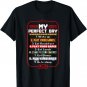 My Perfect Day Play Video Games Funny Gaming Gamer Gift Men T-Shirt
