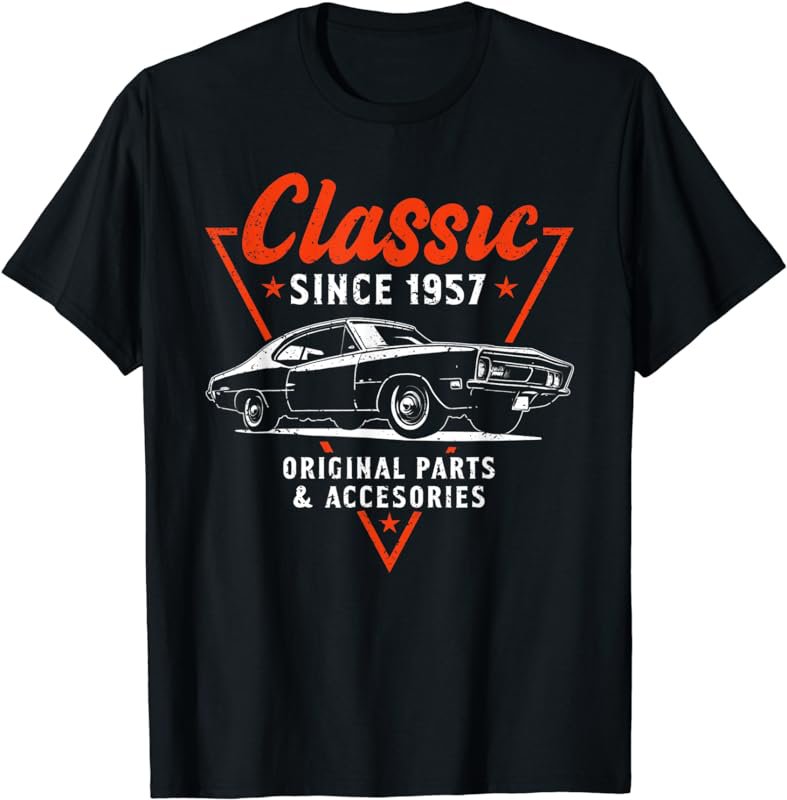 66 Year Old Classic Car 1957 66th Birthday T-Shirt