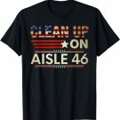 Clean Up On Aisle 46 Anti Biden Social Club American Flag T-Shirt
