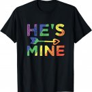 Gay Couple Matching He's Mine LGBT Pride T-Shirt