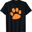 Orange Paw Print T-Shirt