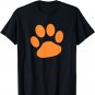 Orange Paw Print T-Shirt