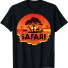 African Safari Gift Beautiful Sunset Wild Animals Safari T-Shirt