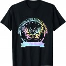 Interstitial Lung Disease betterfly ribbon awareness Tie Dye T-Shirt