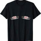 Double Mastectomy Scars with Flowers Breast Cancer T-Shirt