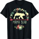 Mama Bear with Cub Shirt Floral Mother's Day