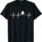 Funny Hockey Heartbeat T-Shirt For Hockey Players