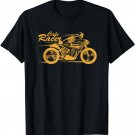 Cafe Racer T-Shirt | Skeleton Riding A Cafe Racer