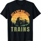 just a boy who loves trains T-Shirt