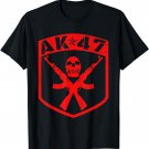 Kalashnikov Skull AK-47 Assault Rifle Gun T-Shirt