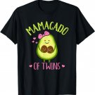 Mamacado mom of twins pregnancy announcement T-Shirt