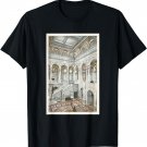 Library of Congress Great Hall Staircase Illustration T-Shirt