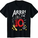 Kids 10th Birthday Pirate Ten Theme Party T-Shirt