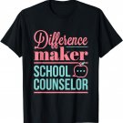 School Counselor Difference Maker Guidance Counseling T-Shirt