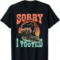 Funny Vintage Train Lover Railroad Sorry I Tooted Conductor T-Shirt