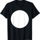 Blank Abstract Printed White Circle Novelty Graphics Design T-Shirt