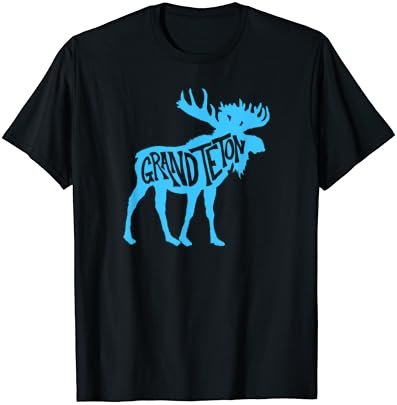 Grand Teton National Park Moose Typography Graphic T-Shirt