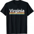 Virginia VA - Vintage / Worn Design - Retro Stripes Classic T-Shirt
