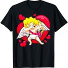 Valentines Day Cupid Dabbing Dance Cute Kids Boys Girls T-Shirt