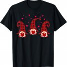 Valentines Day Gnomes Plaid & Hearts Love Gift For Women Men T-Shirt
