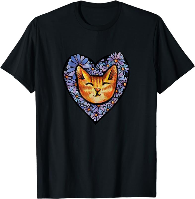 Orange Tiger Stripe Cat Tabby T-Shirt