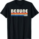 Retro Vintage 70s 80s Style Beaune, France T-Shirt