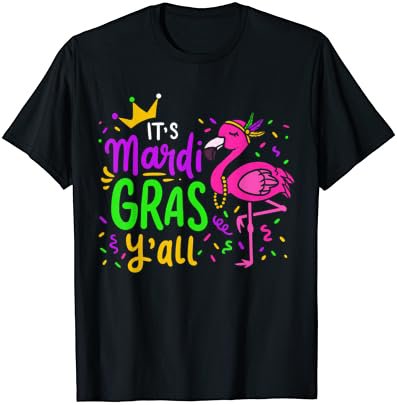Flamingo Mardi Gras Gift T-Shirt