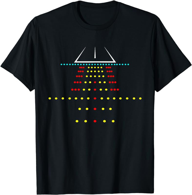 Runway Landing Stripe At Night - Funny Aviation Quotes T-Shirt