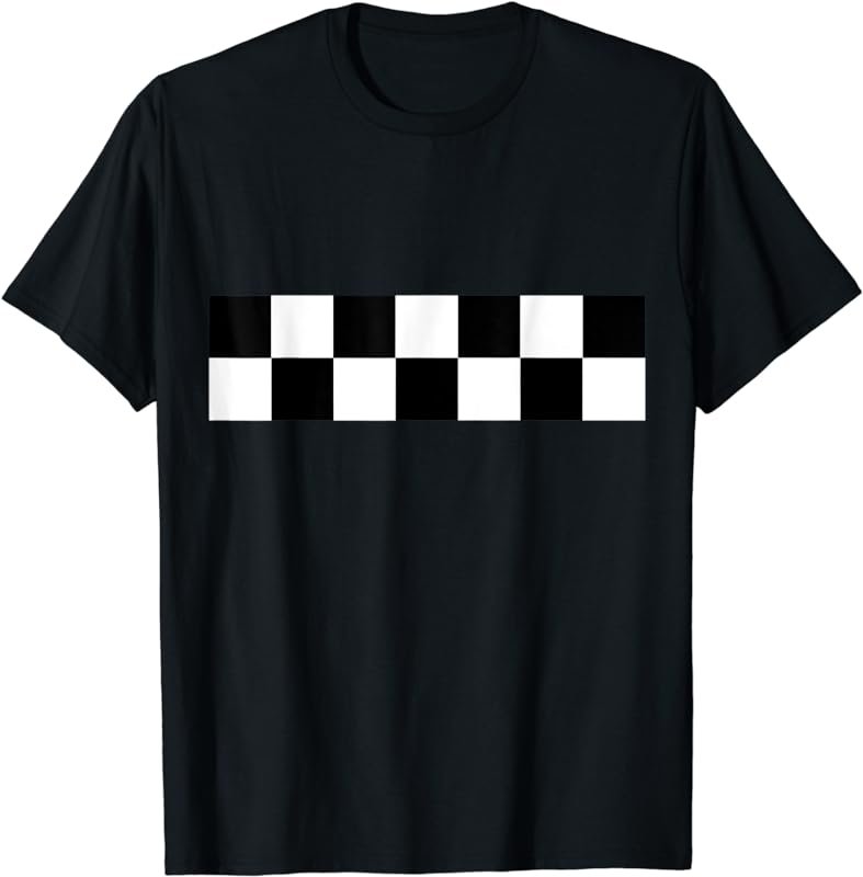 Black & White Checker Stripe T-Shirt
