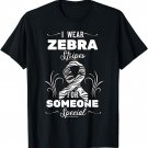 Carcinoid Cancer Zebra Stripes Awareness Ribbon Tumor T-Shirt