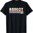 Retro Vintage 70s 80s Style Annecy, France T-Shirt