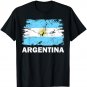Vintage Argentina Argentinian Flag Pride Support T-Shirt