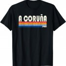 Retro Vintage 70s 80s Style A Coruña, Spain T-Shirt